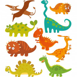 Kit stickers dinosaures