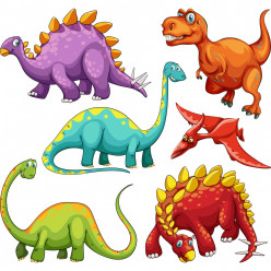 Kit stickers dinosaures