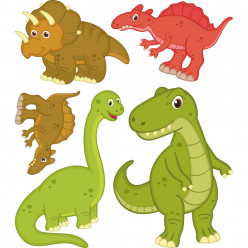 Kit stickers dinosaures