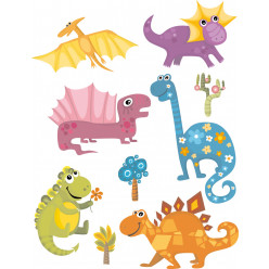 Kit stickers dinosaures