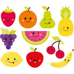 Kit Stickers fruits