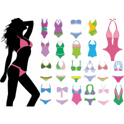 kit Stickers maillots de bain