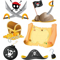 Kit stickers pirates