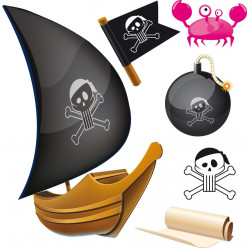 kit Stickers pirates