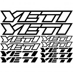 Kit stickers vélo yeti bikes