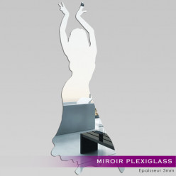 Miroir Plexiglass Acrylique - Danseuse Orientale