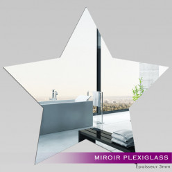 Miroir Plexiglass Acrylique - Etoile