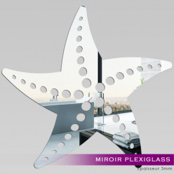 Miroir Plexiglass Acrylique -Etoile de mer 2