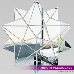 Miroir Plexiglass Acrylique - Etoiles Mosaïque