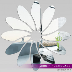 Miroir Plexiglass Acrylique - Fleur 3