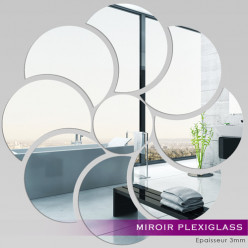 Miroir Plexiglass Acrylique - Fleur 5