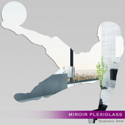 Miroir Plexiglass Acrylique - Footballeur 