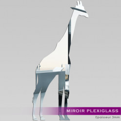 Miroir Plexiglass Acrylique - Girafe