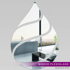 Miroir Plexiglass Acrylique - Goutte Maxi