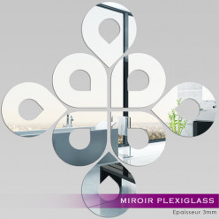 Miroir Plexiglass Acrylique - Gouttes Design
