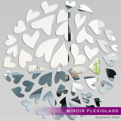 Miroir Plexiglass Acrylique - MilleCoeurs