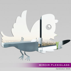 Miroir Plexiglass Acrylique Oiseau
