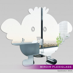 Miroir Plexiglass Acrylique - Oiseau