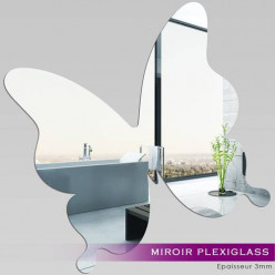 Miroir Plexiglass Acrylique - Papillon 1
