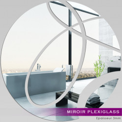 Miroir Plexiglass Acrylique - Rond abstrait 