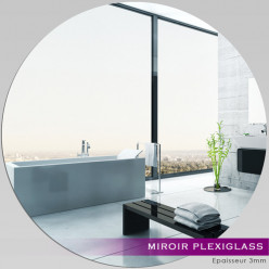 Miroir Plexiglass Acrylique - Rond Maxi