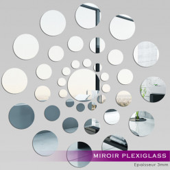 Miroir Plexiglass Acrylique - Ronde des points 