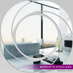 Miroir Plexiglass Acrylique - Spirales Design 1