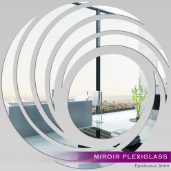 Miroir Plexiglass Acrylique - Spirales Design