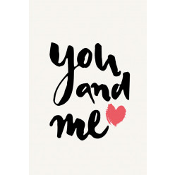 Poster - Affiche you and me