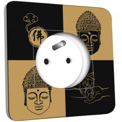 Prise décorée - Bouddha Zen Black&Gold 