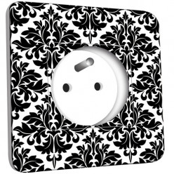 Prise décorée - Motif Oriental Black&White 2 