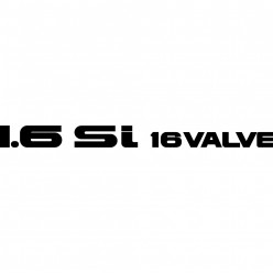 Stickers 1.6 SI 16 VALVE