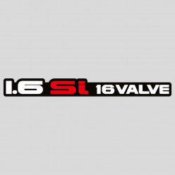 Stickers 1.6 SI 16 VALVE