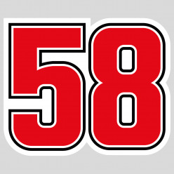 Stickers 58 marco simoncelli