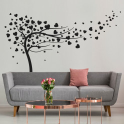 Stickers arbre coeurs