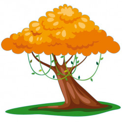 Stickers Arbre Orange