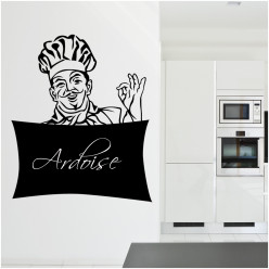 Stickers ardoise chef cuisine 