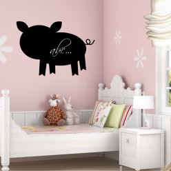 Stickers ardoise cochon