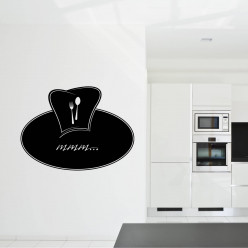 Stickers ardoise cuisine couverts