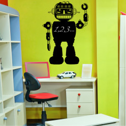 Stickers ardoise robot