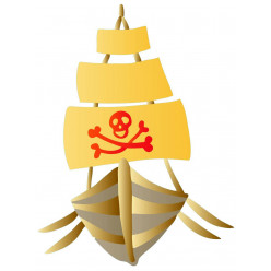 Stickers Bateau Pirate