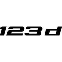 Stickers bmw 123d