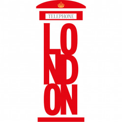 Stickers cabine téléphonique london