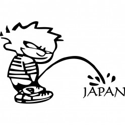 Stickers calvin japan