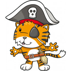 Stickers capitaine pirate