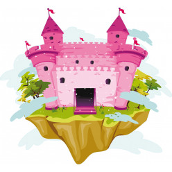 Stickers château princesse