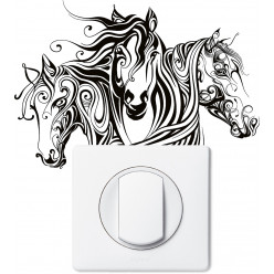 Stickers chevaux pour prise et interrupteur