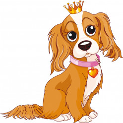 Stickers chiot princesse