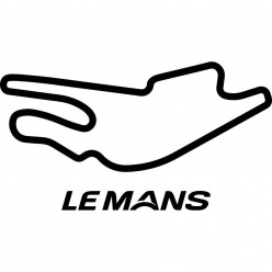 Stickers Circuit bugatti le mans