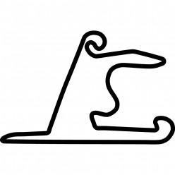Stickers Circuit Shanghai International Racing